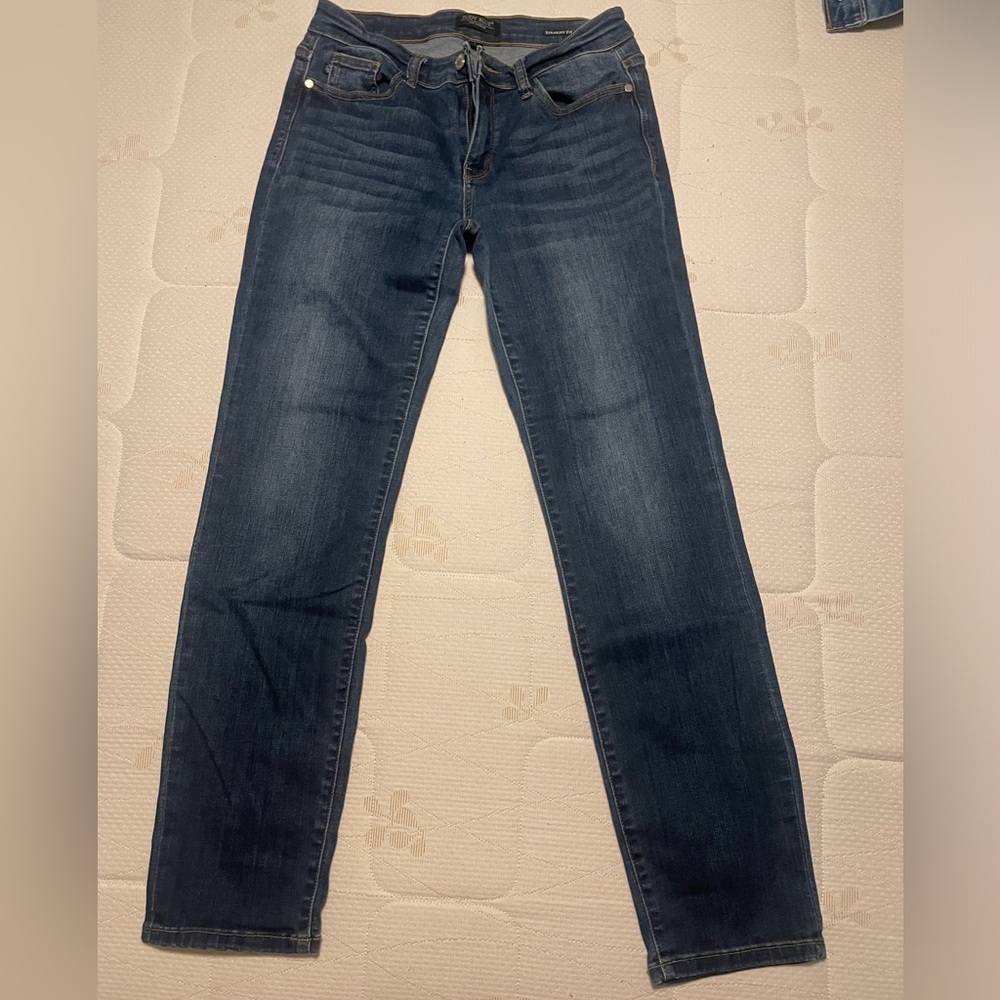 Judy Blue Anya Straight Fit Mid Rise Jeans medium wash size 29/9